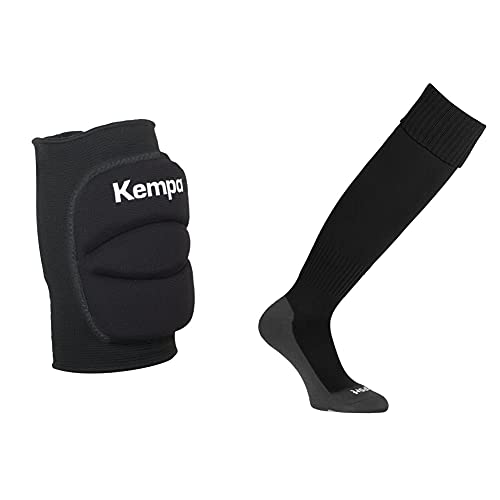 Kempa 200651001 Rodillera, Unisex Adulto, Negro, M + Uhlsport Team Pro Essential Medias De Equipaciones, Sin Género, Negro, 41-44