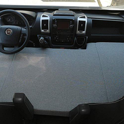 kfoam.es Colchón Plegable Cama Delantera Camper para Fiat Ducato Color Gris (2002-2018)