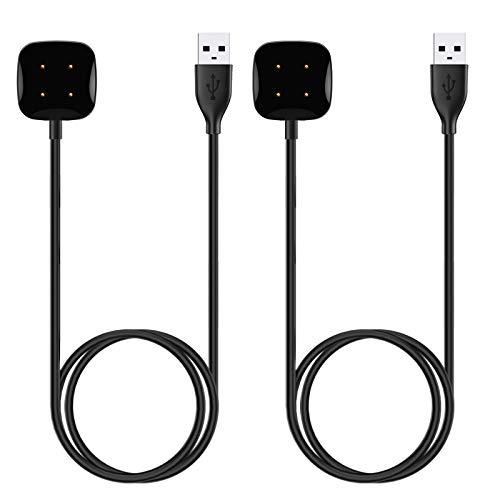 KIMILAR Cargador Compatible con Fitbit Versa 3 / Sense Charger Cable, (NO para Versa/Versa 2 / Versa Lite) Reemplazo Muelle de Carga Cable de Carga Compatible con Fitbit Sense/Versa 3 Smartwatch