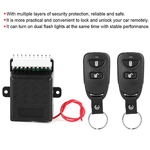 KIMISS Car Remote Lock, sistema de alarma centralizado universal con mando a distancia, kit antirrobo