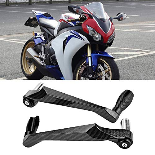 KIMISS Universal 7 / 8in 22 mm CNC Manillar de Palanca de embrague de freno Protector de mano para motocicleta, scooters, automóviles eléctricos(negro)