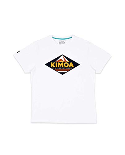 KIMOA Camiseta Fissile Peak Blanco, Unisex Adulto, M