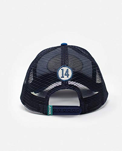 KIMOA - Curva Gorra de béisbol, Azul, Estándar Unisex Adulto