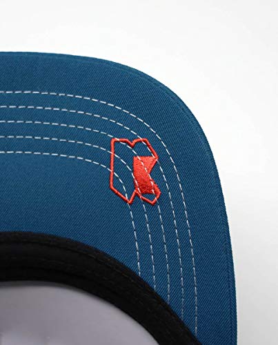 KIMOA - Curva Gorra de béisbol, Azul, Estándar Unisex Adulto