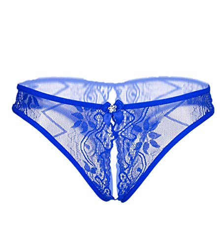 KIMODO Mujeres Tangas Mujeres Atractivas Tanga Sujetador Lencería de Encaje Malla Hueco G Strings Bragas Sexy Ropa Interior Encaje Erótico Bragas Transparentes