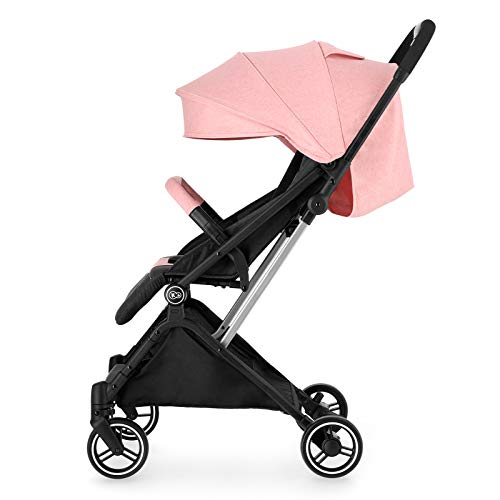 Kinderkraft Silla de Paseo Bebé INDY, Carrito, Plegable, Impermeable, Rosa