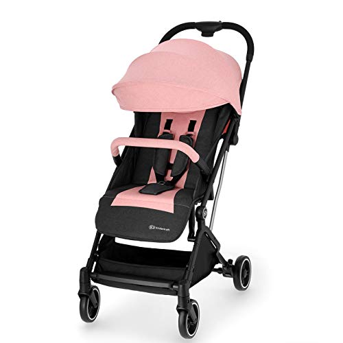 Kinderkraft Silla de Paseo Bebé INDY, Carrito, Plegable, Impermeable, Rosa