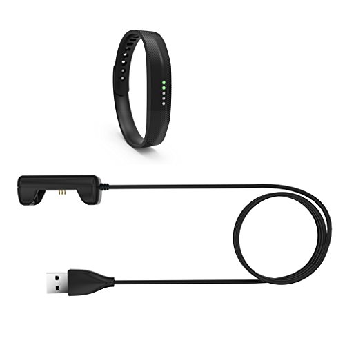 KingAcc Cargador para Fitbit Flex 2, Cable de Cargador Compatible con Fitbit Flex 2 Smartwatch（2-Pack）