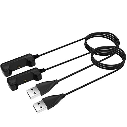 KingAcc Cargador para Fitbit Flex 2, Cable de Cargador Compatible con Fitbit Flex 2 Smartwatch（2-Pack）