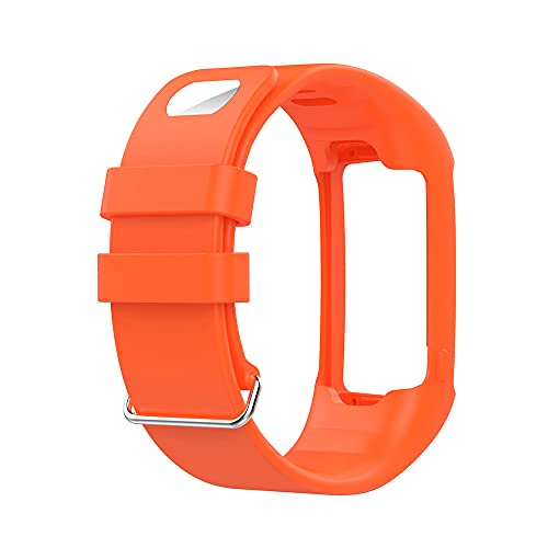 KINOEHOO Correas para relojes Compatible con Polar A360 A370 Pulseras de repuesto.Correas para relojesde silicona.(naranja)