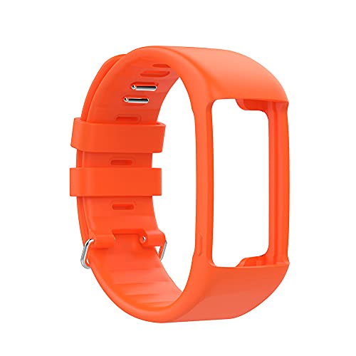 KINOEHOO Correas para relojes Compatible con Polar A360 A370 Pulseras de repuesto.Correas para relojesde silicona.(naranja)