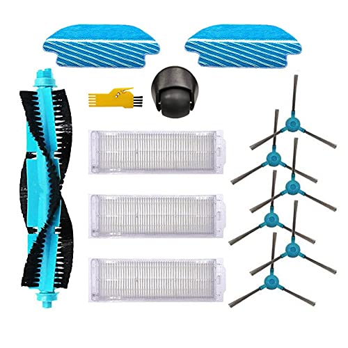 Kit de accesorios MIKONG para Cecotec Conga 3590 3390 3790 3490 3290 3690 Piezas de repuesto para robot aspirador, paquete de 13, cepillo principal, filtro, cepillo lateral, paño de fregona