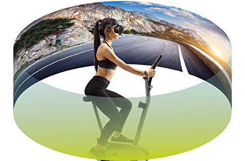 Kit de entrenamiento de casco de realidad virtual (Lunettes 3D) Ciclismo Interior VR Confortables Compatible con iPhone