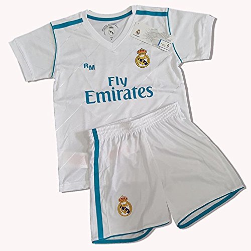 Kit Infantil Primera Equipación Replica Original Dorsal Benzema (Talla 14 años)