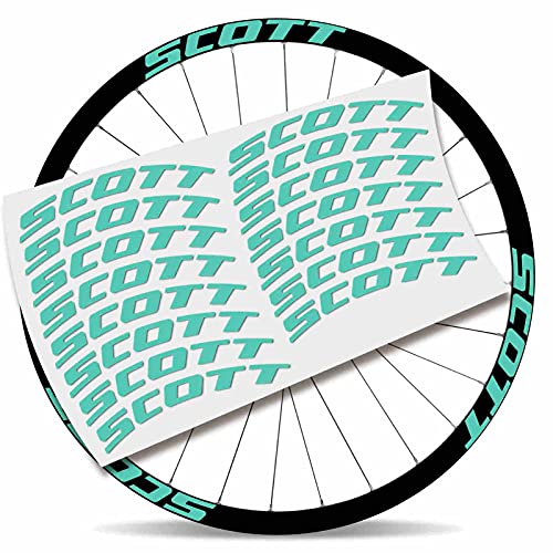 Kit Pegatinas Pegatinas Stickers LLANTA Scott 29" BTT MTB (Menta)