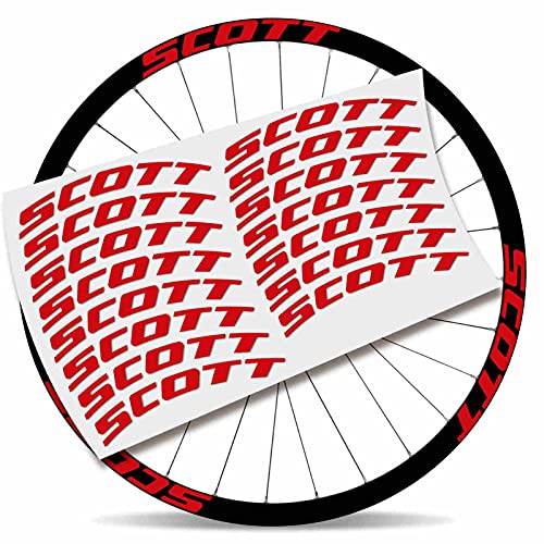 Kit Pegatinas Pegatinas Stickers LLANTA Scott 29" BTT MTB (Rojo Claro)