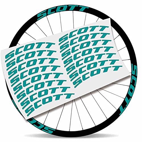 Kit Pegatinas Pegatinas Stickers LLANTA Scott 29" BTT MTB (Turquesa)