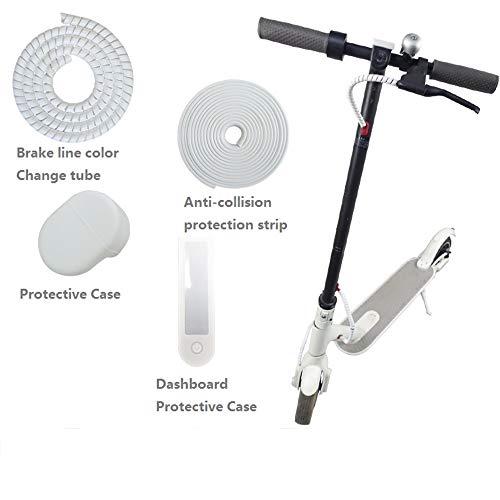 Kits de protección piezas para Xiaomi M365 Pro / M365 Scooter eléctrico 100cm Tira de protección en espiral + Protección del tablero de instrumentos + 200cm Tira de protección anticolisión (AZUL)