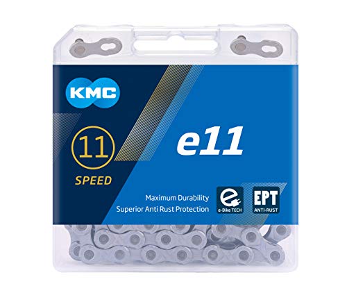 KMC E11 Ept Cadena, Unisex Adulto, Gris, 122 Link