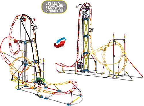 K'nex Cars Thrill Rides. Montaña Rusa Electric Inferno. Juego de Construcción con Motor.639 Piezas. A Partir de 9 años. (Ref. 41213) (Fábrica de Juguetes