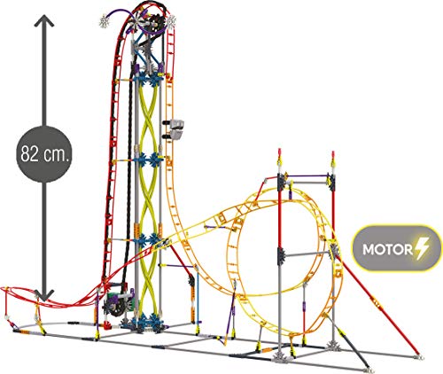 K'nex Cars Thrill Rides. Montaña Rusa Electric Inferno. Juego de Construcción con Motor.639 Piezas. A Partir de 9 años. (Ref. 41213) (Fábrica de Juguetes