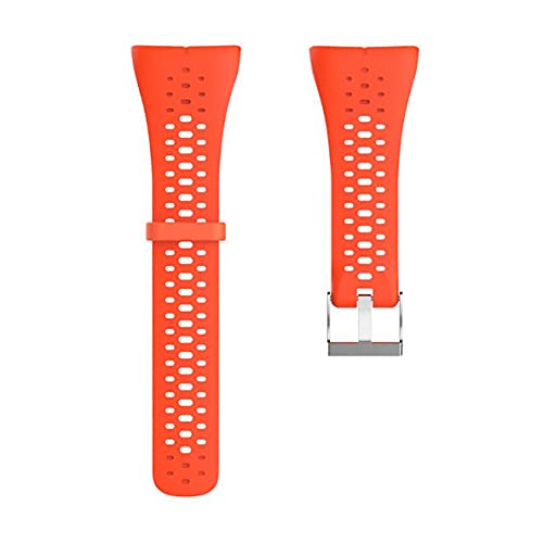 Kokymaker Reemplazo Correa Ajustable para Polar M400 / M430 Reloj Pulsera de Repuesto Banda de Deportes Correa de Silicona (naranja)