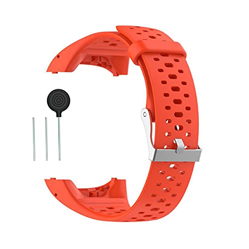 Kokymaker Reemplazo Correa Ajustable para Polar M400 / M430 Reloj Pulsera de Repuesto Banda de Deportes Correa de Silicona (naranja)