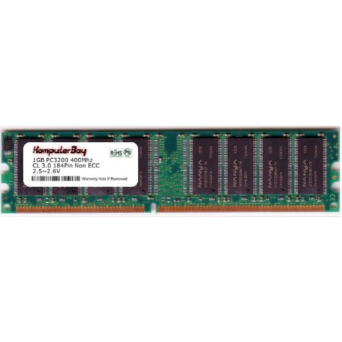 Komputerbay - Módulo de memoria (1 GB, 400 MHz, 184 pines, 2,5-2,6 V, compatible con Mac y PC)