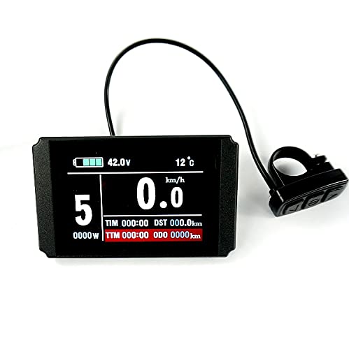KT-LCD8H - Cuentakilómetros para eBike, Pedelec, Scooter 24 V/36 V/48 V