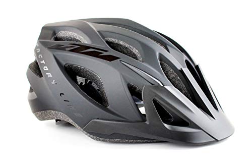 KTM Factory Line 2021 - Casco de ciclismo juvenil (51-56 cm), color negro brillante y negro mate