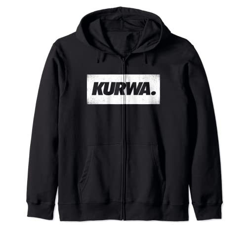 Kurwa | Calles Slang Ghetto Polonia Lifestyle Sudadera con Capucha