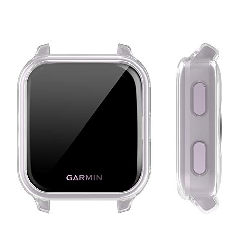 kwmobile 2X Carcasa Compatible con Garmin Venu Sq/Sq Music - Funda para Fitness Tracker en Transparente