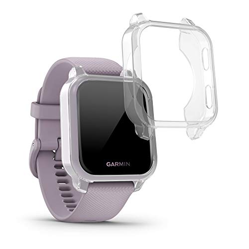 kwmobile 2X Carcasa Compatible con Garmin Venu Sq/Sq Music - Funda para Fitness Tracker en Transparente