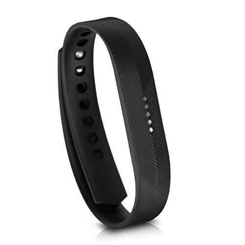 kwmobile 3X Brazalete Compatible con Fitbit Flex 2 - Pulsera de TPU para Fitness Tracker en Negro/Azul Oscuro/Antracita