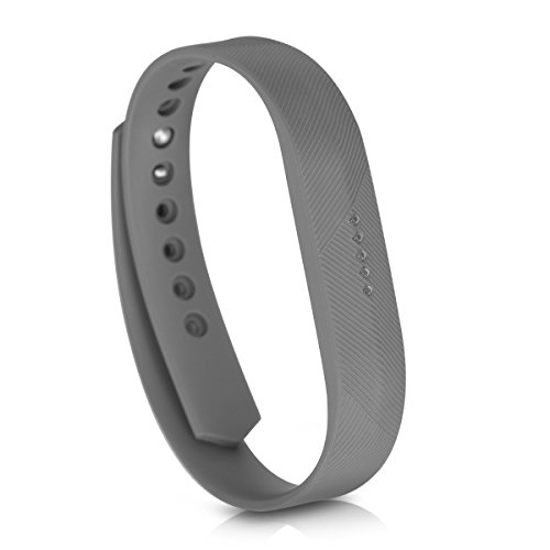 kwmobile 3X Brazalete Compatible con Fitbit Flex 2 - Pulsera de TPU para Fitness Tracker en Negro/Azul Oscuro/Antracita