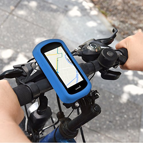 kwmobile Carcasa GPS Compatible con Garmin Edge 1030 / 1030 Plus - Funda de Silicona para navegdor de Bici - Azul