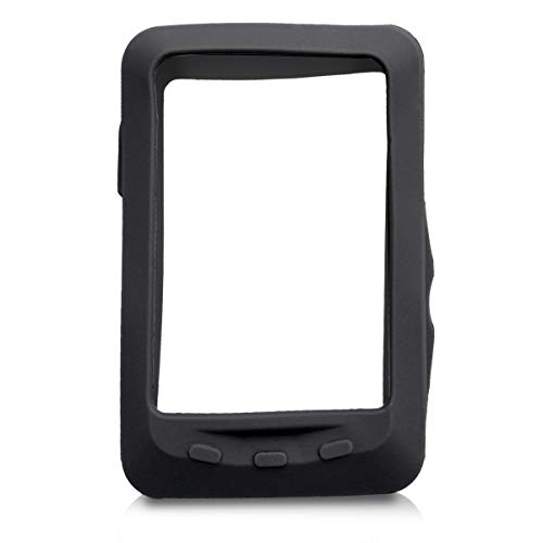 kwmobile Carcasa GPS Compatible con Wahoo Elemnt - Funda de Silicona para navegdor de Bici - Negro