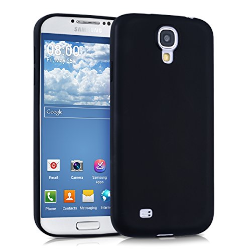 kwmobile Carcasa para Samsung Galaxy S4 - Funda para móvil en TPU Silicona - Protector Trasero en Negro Mate