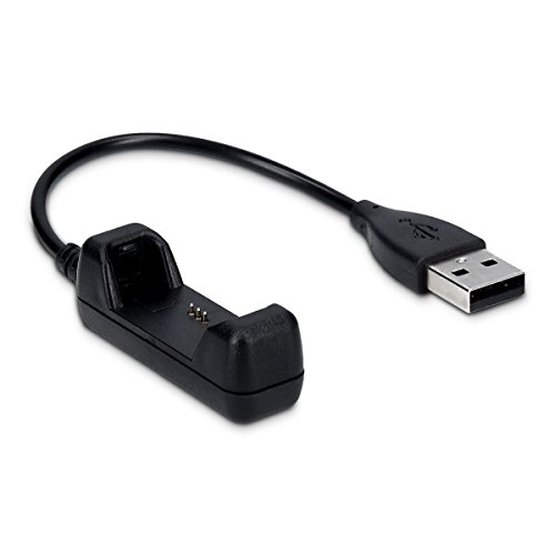 kwmobile Conector de Carga Compatible con Fitbit Flex 2 - Cable USB con Base de conexión para Fitness Tracker y smartwatch