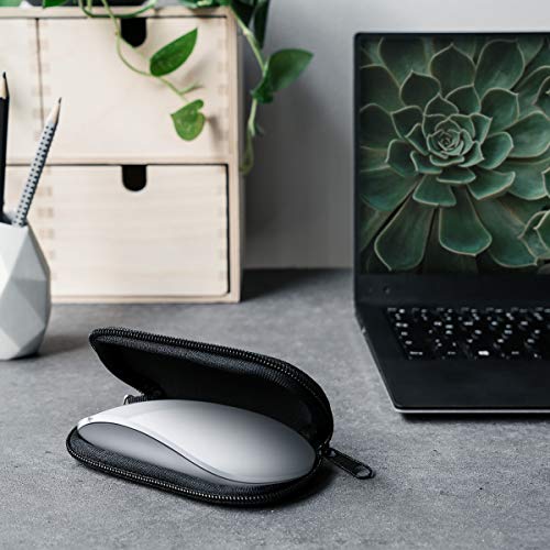 kwmobile Funda Compatible con Apple Magic Mouse 1/2 - Estuche de Neopreno con Cremallera - Carcasa Don't Touch my Mouse