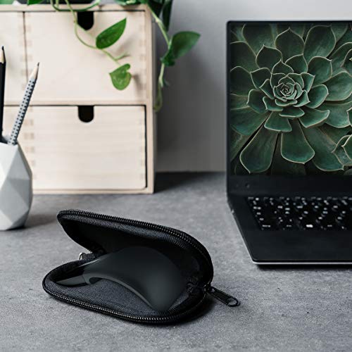 kwmobile Funda Compatible con Microsoft ARC Mouse/ARC Touch - Estuche de Neopreno con Cremallera - Carcasa en Negro