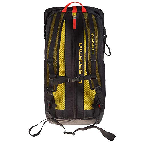 La Sportiva Alpine Backpack Bolsa, Adultos Unisex, Black/Yellow (Multicolor), Talla Única