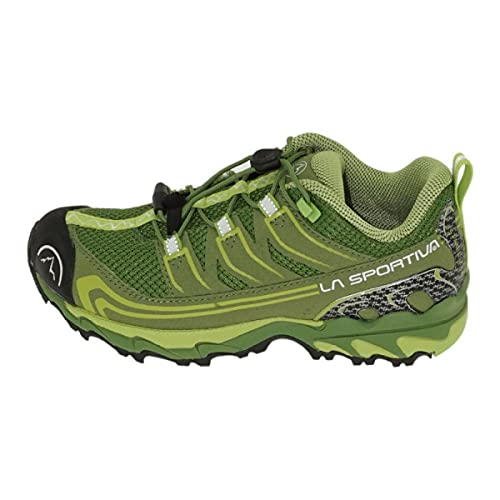 LA SPORTIVA Falkon Low 27-35, Zapatillas de Senderismo, Kale/Lime Green, 33 EU