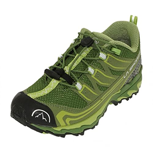 LA SPORTIVA Falkon Low 27-35, Zapatillas de Senderismo, Kale/Lime Green, 33 EU