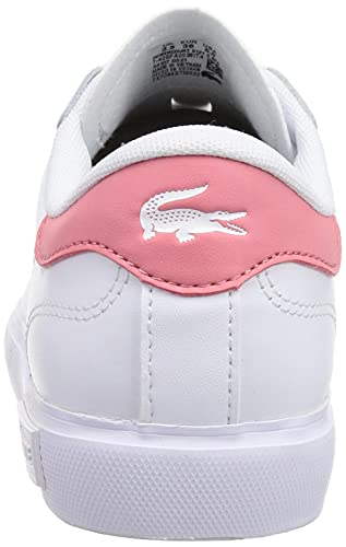 Lacoste POWERCOURT 0121 2 SFA, Zapatillas Mujer, Wht/Dk Pnk, 38 EU