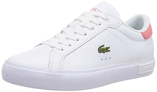 Lacoste POWERCOURT 0121 2 SFA, Zapatillas Mujer, Wht/Dk Pnk, 38 EU