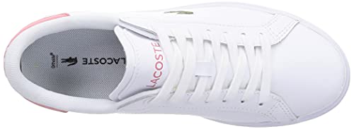 Lacoste POWERCOURT 0121 2 SFA, Zapatillas Mujer, Wht/Dk Pnk, 38 EU