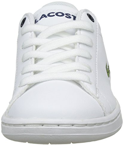 Lacoste Sport Carnaby EVO BL 1 SPJ, Bajos Infantil, Multicolor (Wht/nvy), 39 EU ( 5.5 UK )