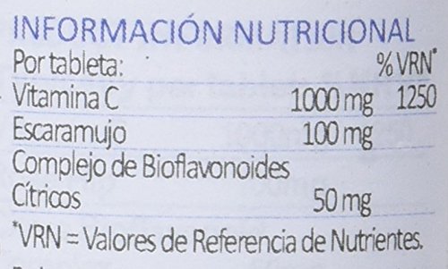 Lamberts Vitamina C 1000mg con Bioflavonoides y Escaramujo - 60 Tabletas