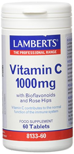 Lamberts Vitamina C 1000mg con Bioflavonoides y Escaramujo - 60 Tabletas